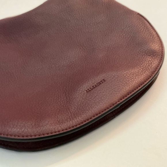 ALLSAINTS, Blake Burgundy Burnt Genuine Leather Shoulder Bag, EUC - Picture 5 of 16